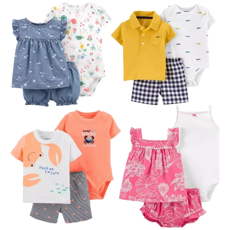 Conjunto Carter's Bebê 3 Peças Menino/menina