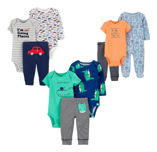 Carters Conjunto 3 Peças Original 100% Algodão Menino