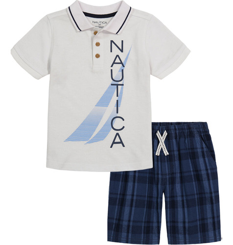 Conjunto Infantil Nautica Polo Bebê + Short Importado Eua