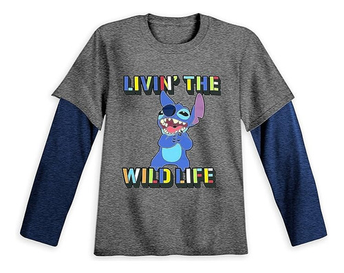 Camiseta Infantil Stitch Disney Store Importado De Orlando