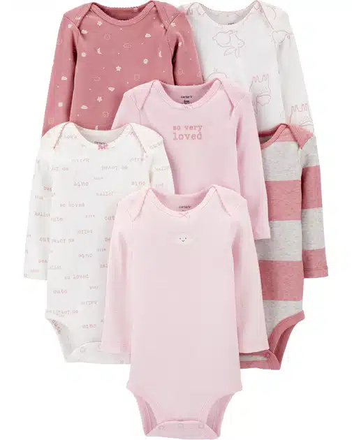 Kit Body Carters Original - Manga Longa 6 Peças Animais